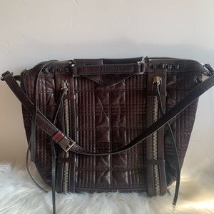 She + Lo Deep Purple Quilted Zipper Bag